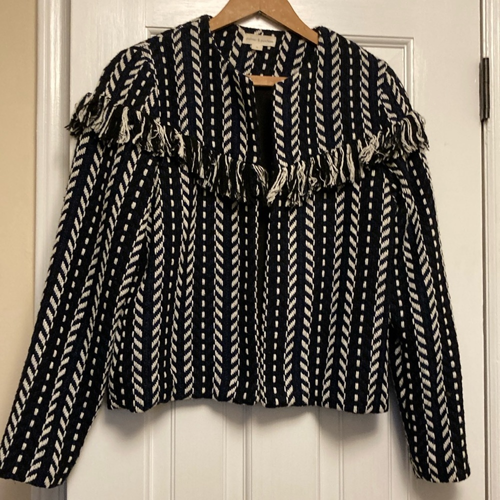 Palmer & Purchase suit jacket black/blue/white